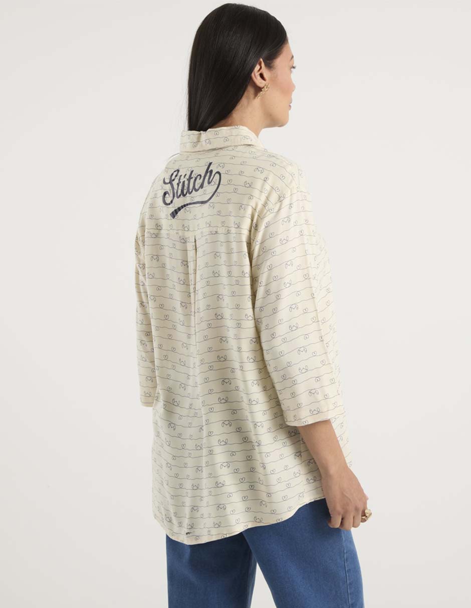 Blusa manga 3/4 para mujer 11