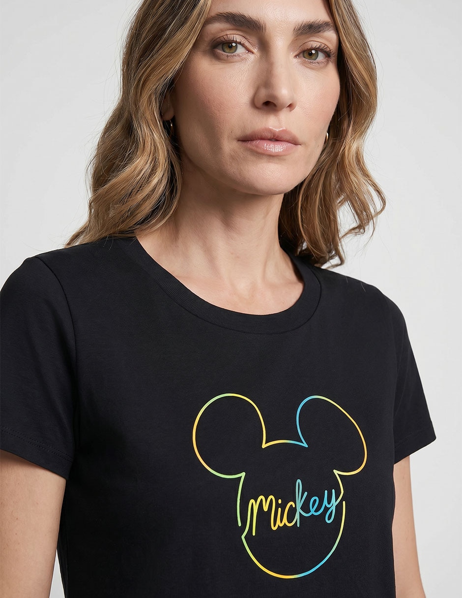 Playera manga corta Disney Dtr cuello redondo para mujer