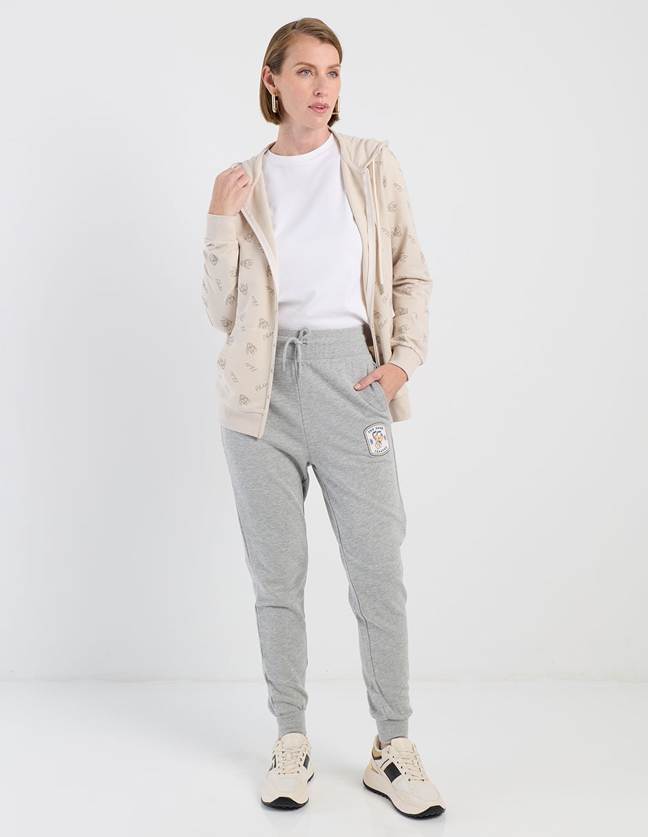 Pants regular con agujeta para mujer
