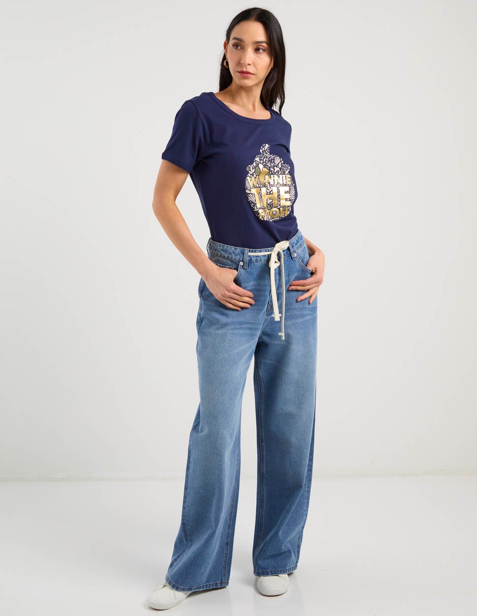 Playera manga corta Disney Dtr cuello redondo para mujer