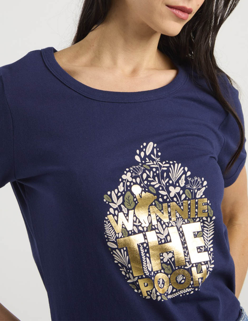 Playera manga corta Disney Dtr cuello redondo para mujer