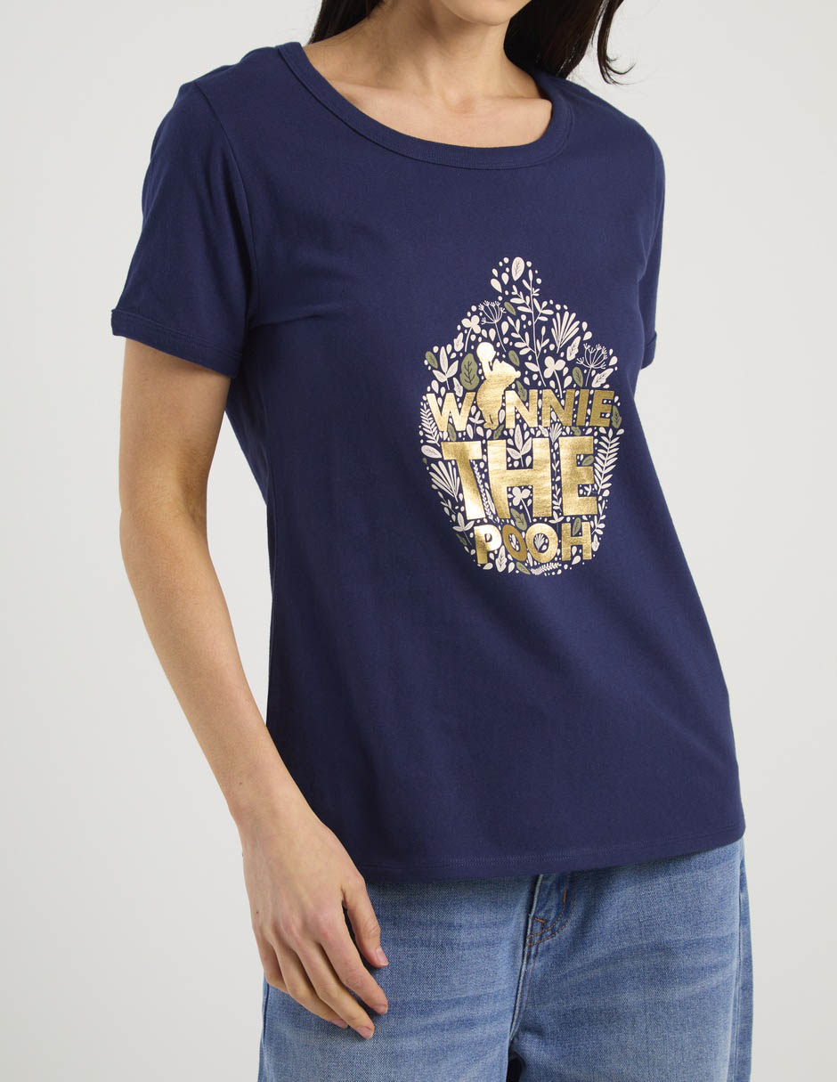 Playera manga corta Disney Dtr cuello redondo para mujer