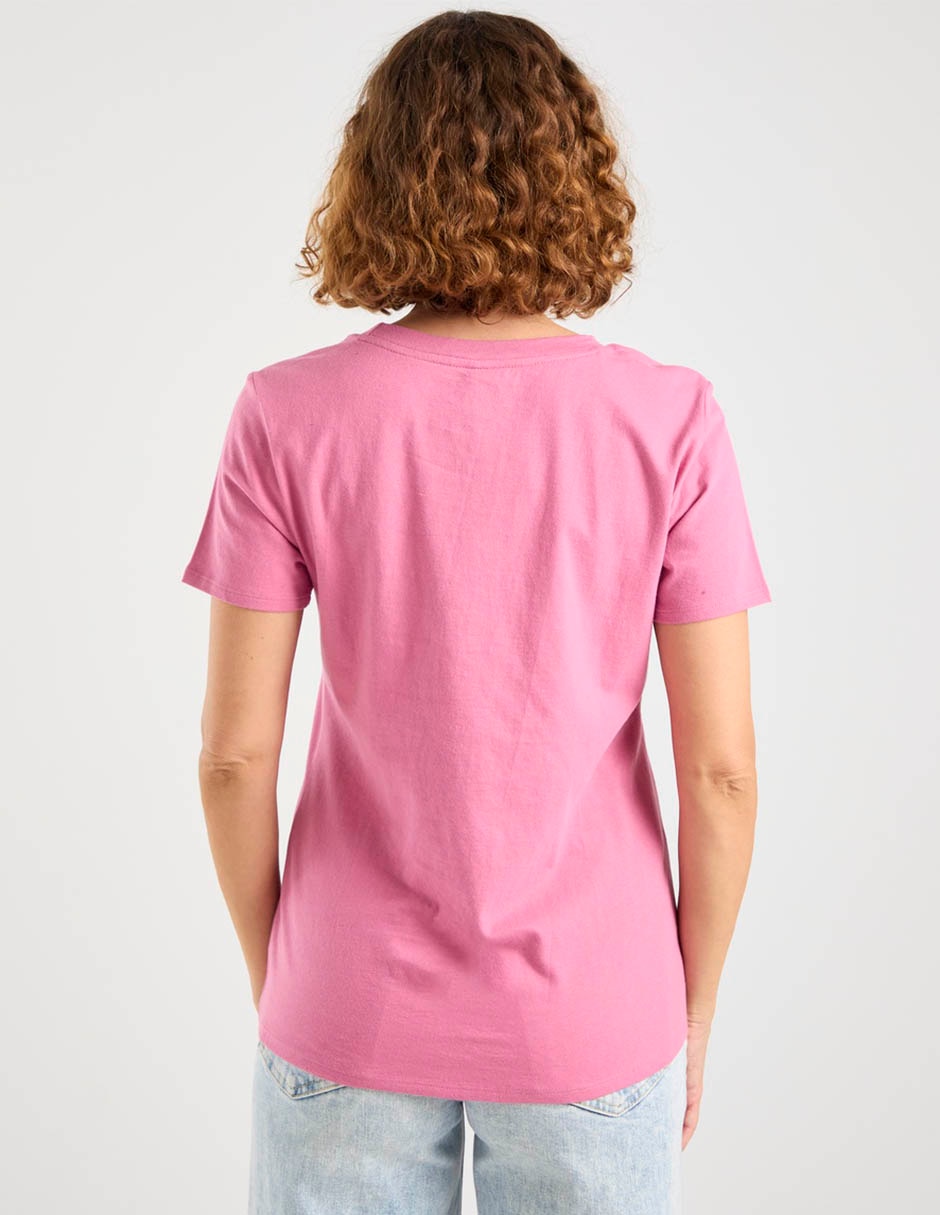 Playera manga corta Stitch cuello redondo mujer 6