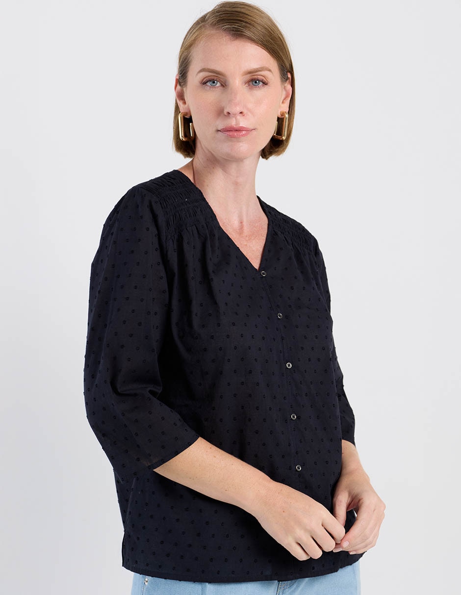 Blusa manga 3/4 para mujer