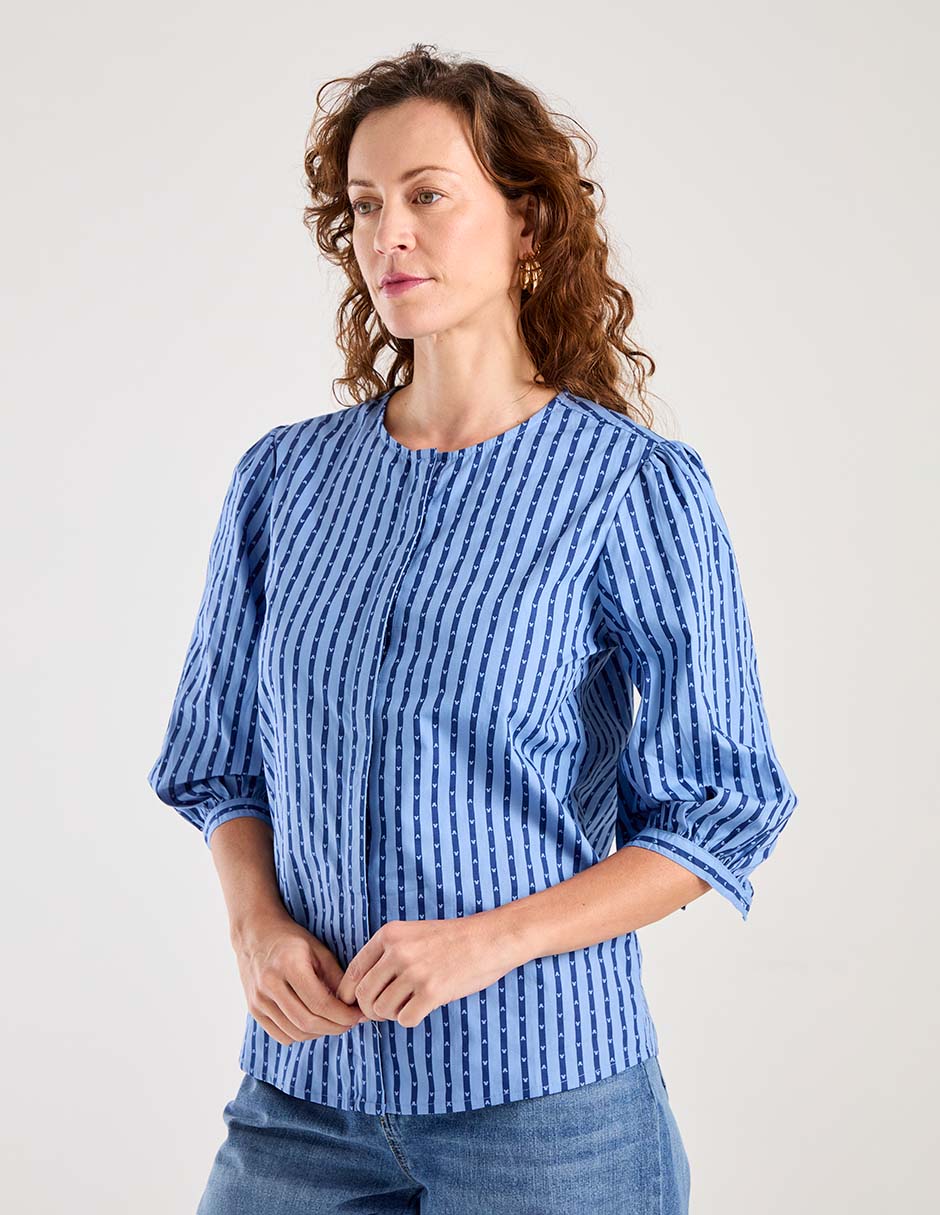 Blusa manga al codo para mujer 1