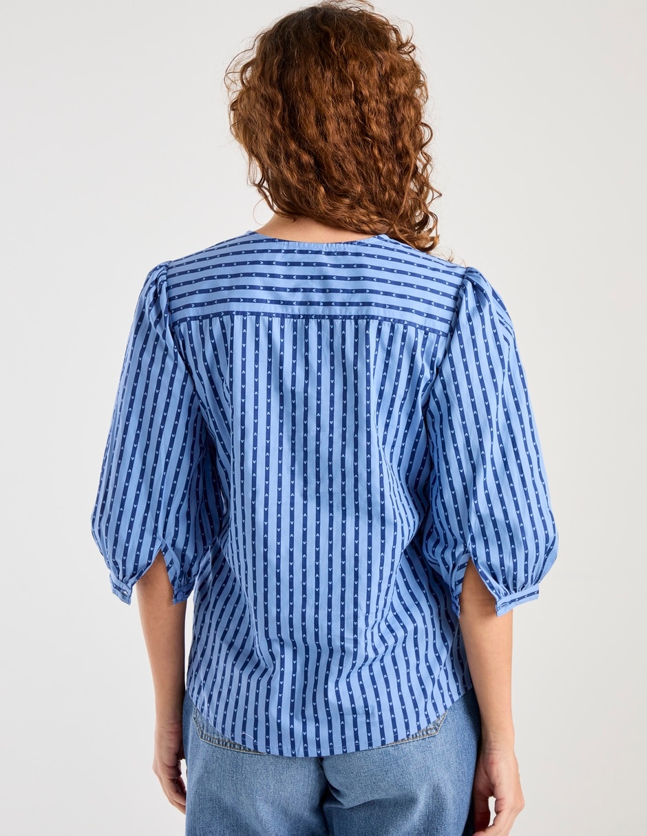 Blusa manga al codo para mujer 5