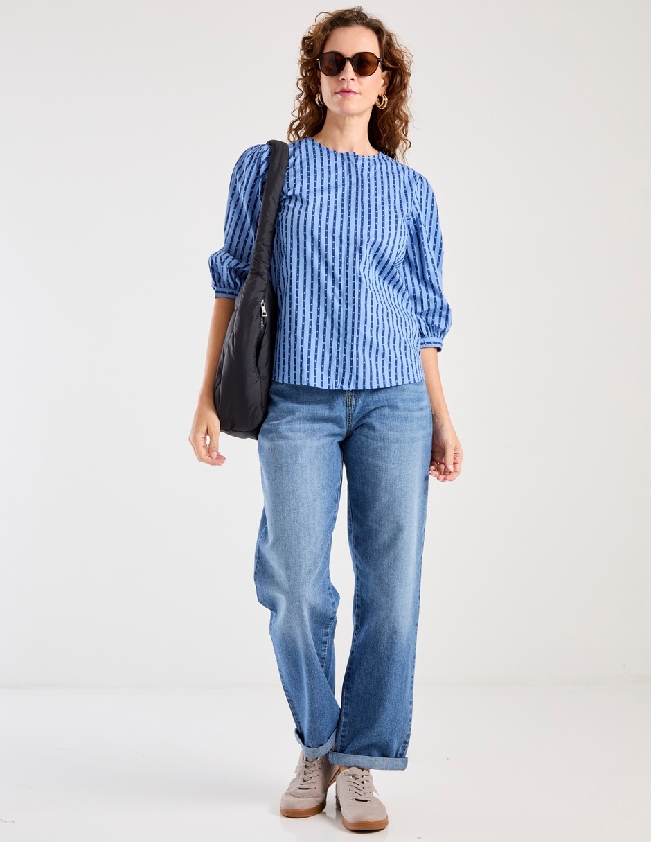 Blusa manga al codo para mujer 6