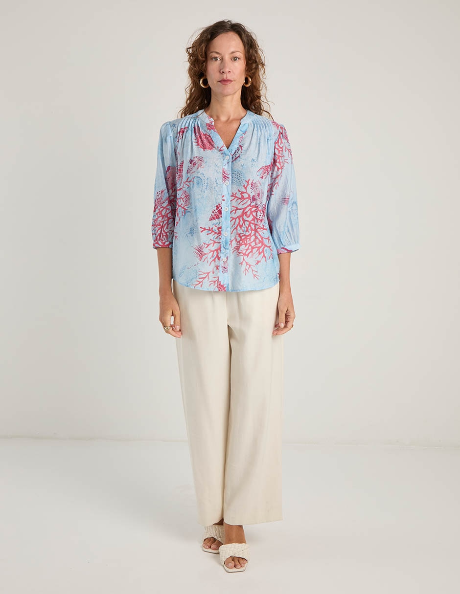 Blusa manga 3/4 para mujer 8