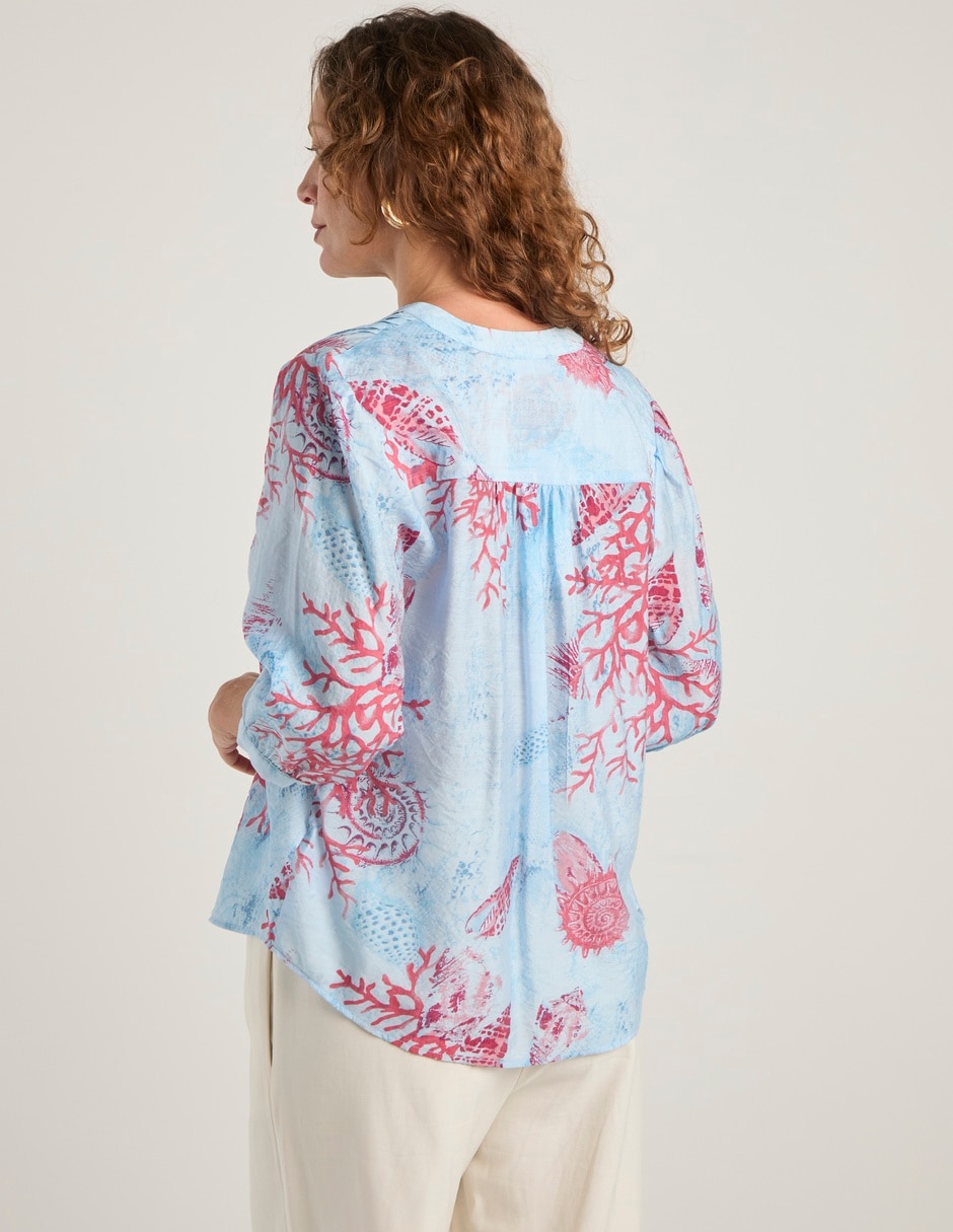 Blusa manga 3/4 para mujer 11