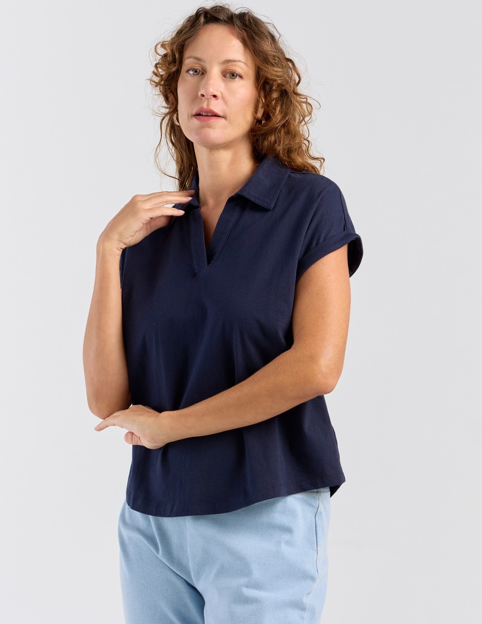 Blusa manga corta para mujer 7