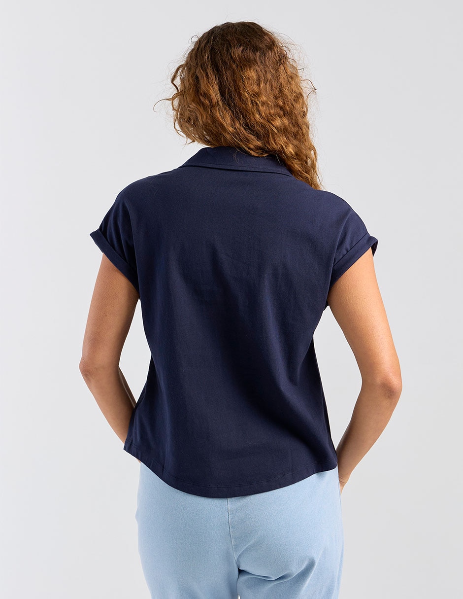 Blusa manga corta para mujer 11