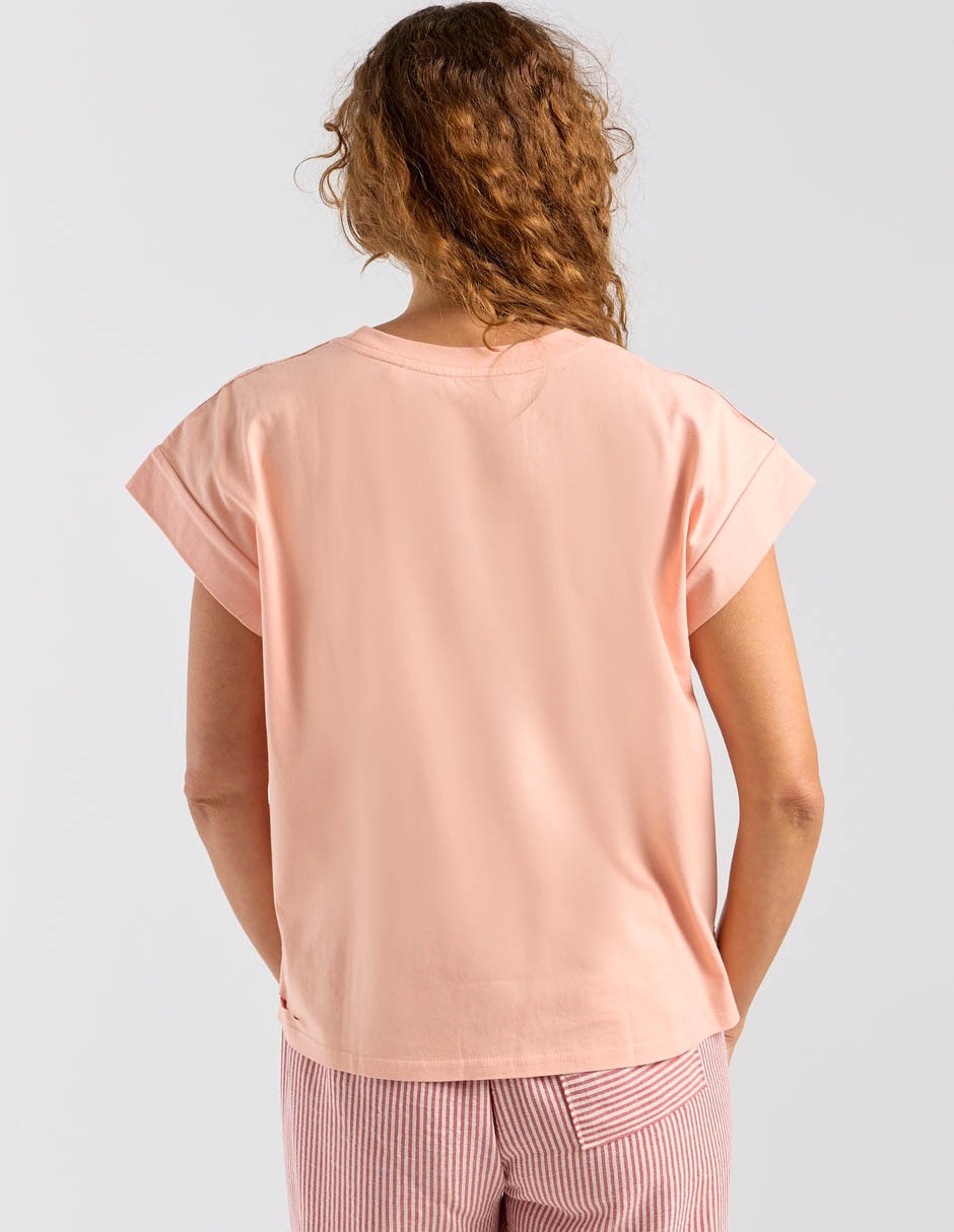 Playera manga corta cuello redondo para mujer 6