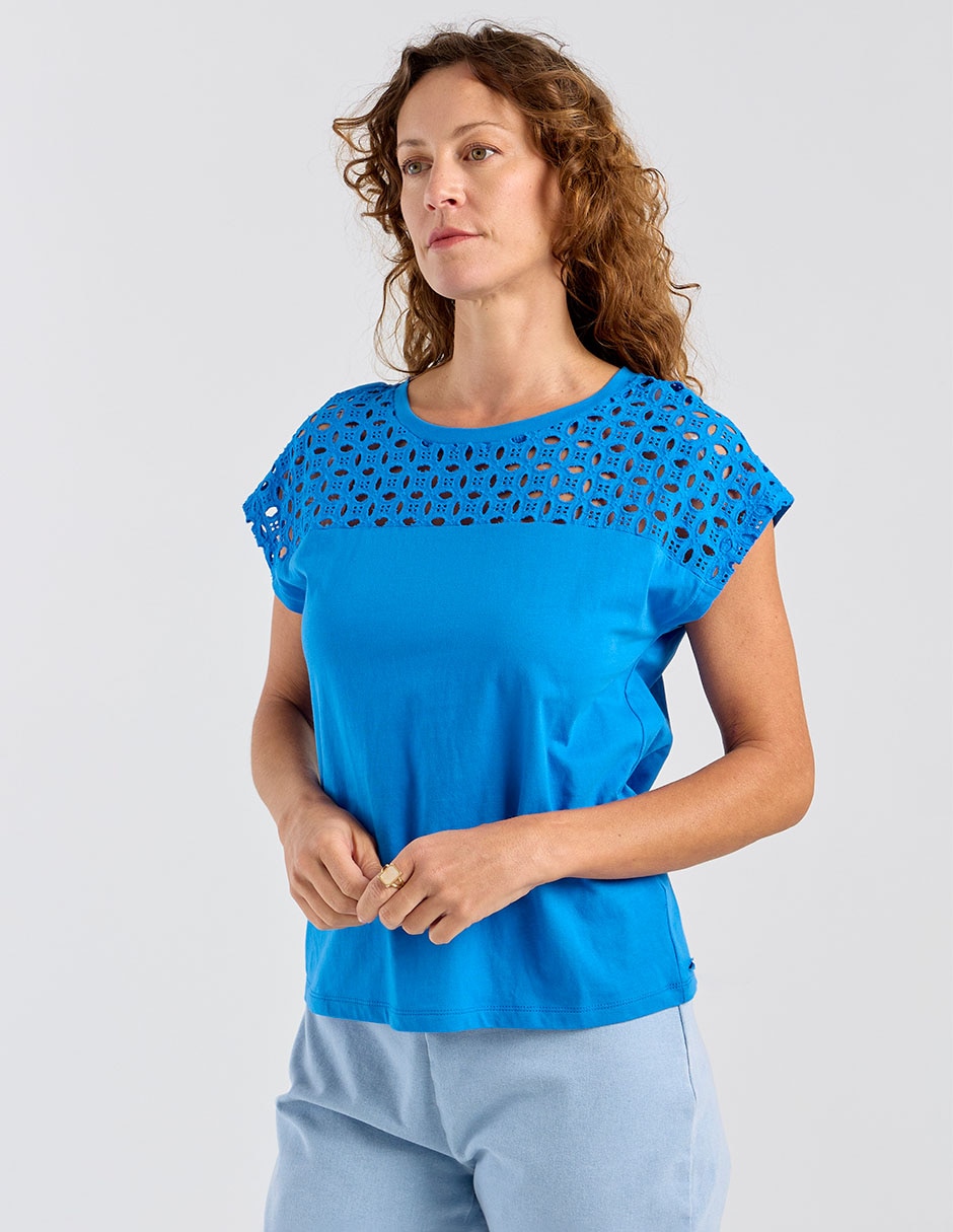 Playera manga corta cuello redondo para mujer 2