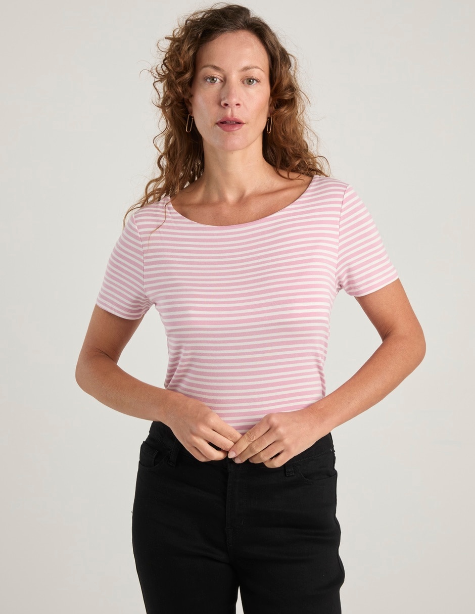 Playera manga corta Weekend cuello redondo para mujer