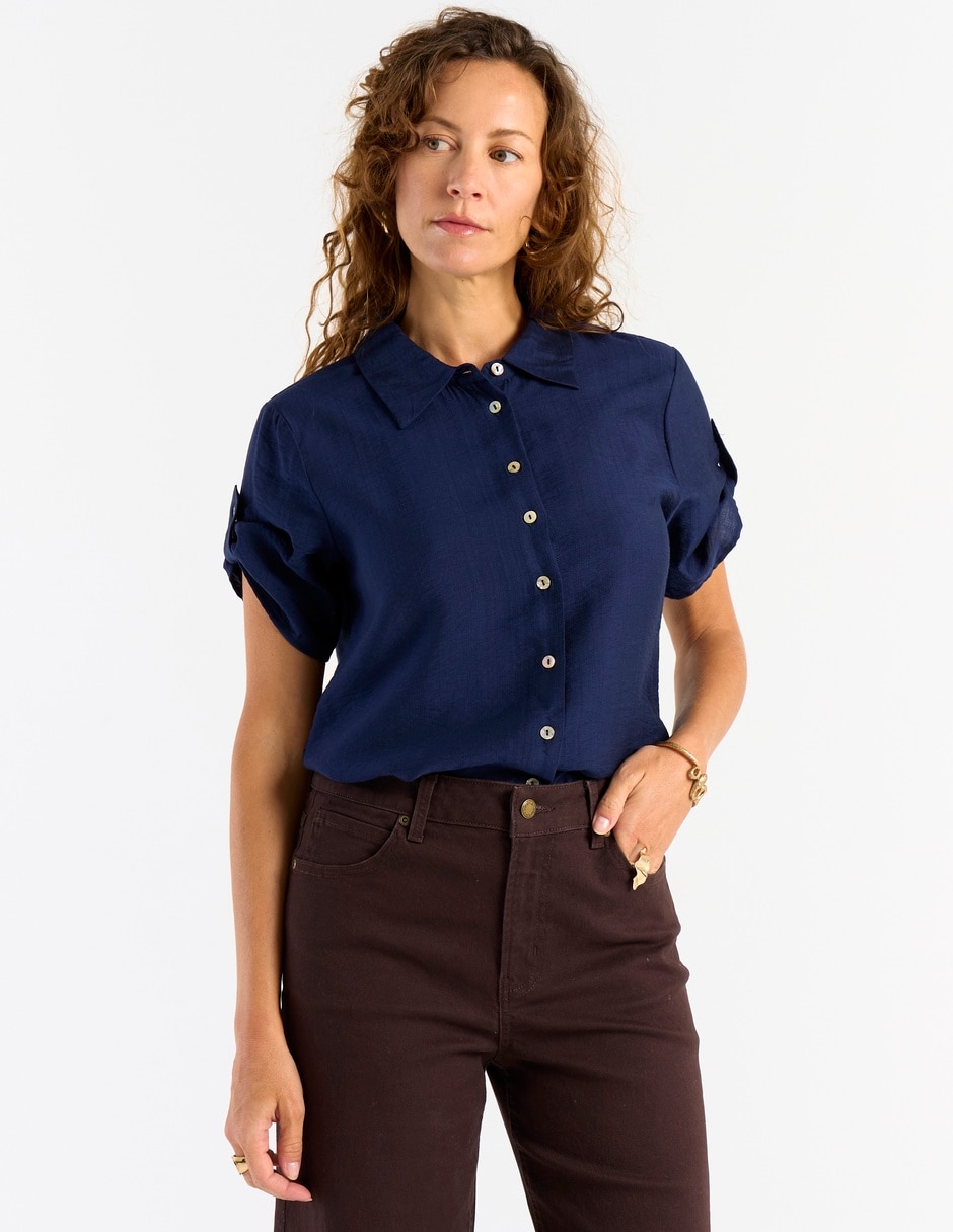 Blusa Weekend manga corta para mujer