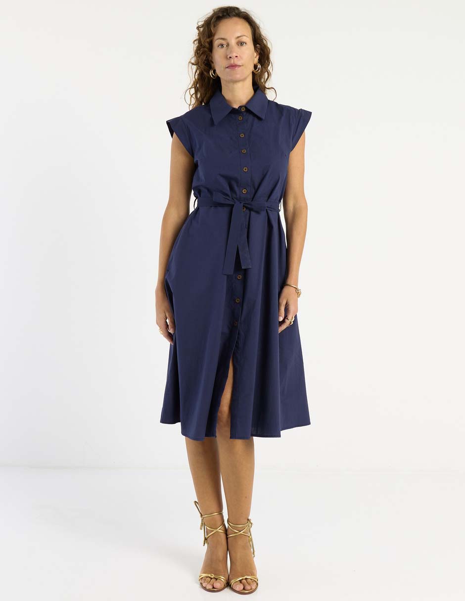 Vestido a la rodilla casual para mujer