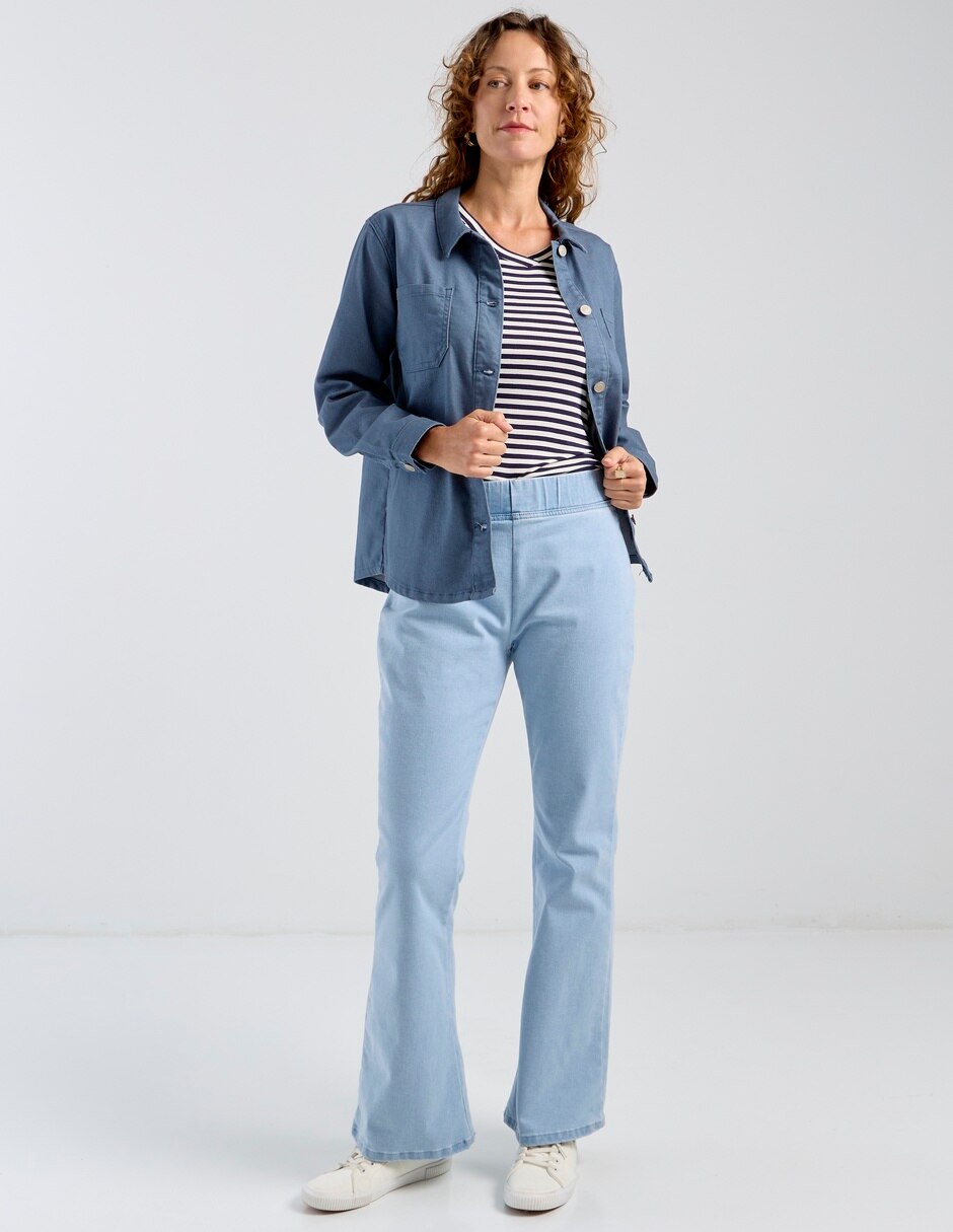 Playera manga corta Weekend cuello v para mujer