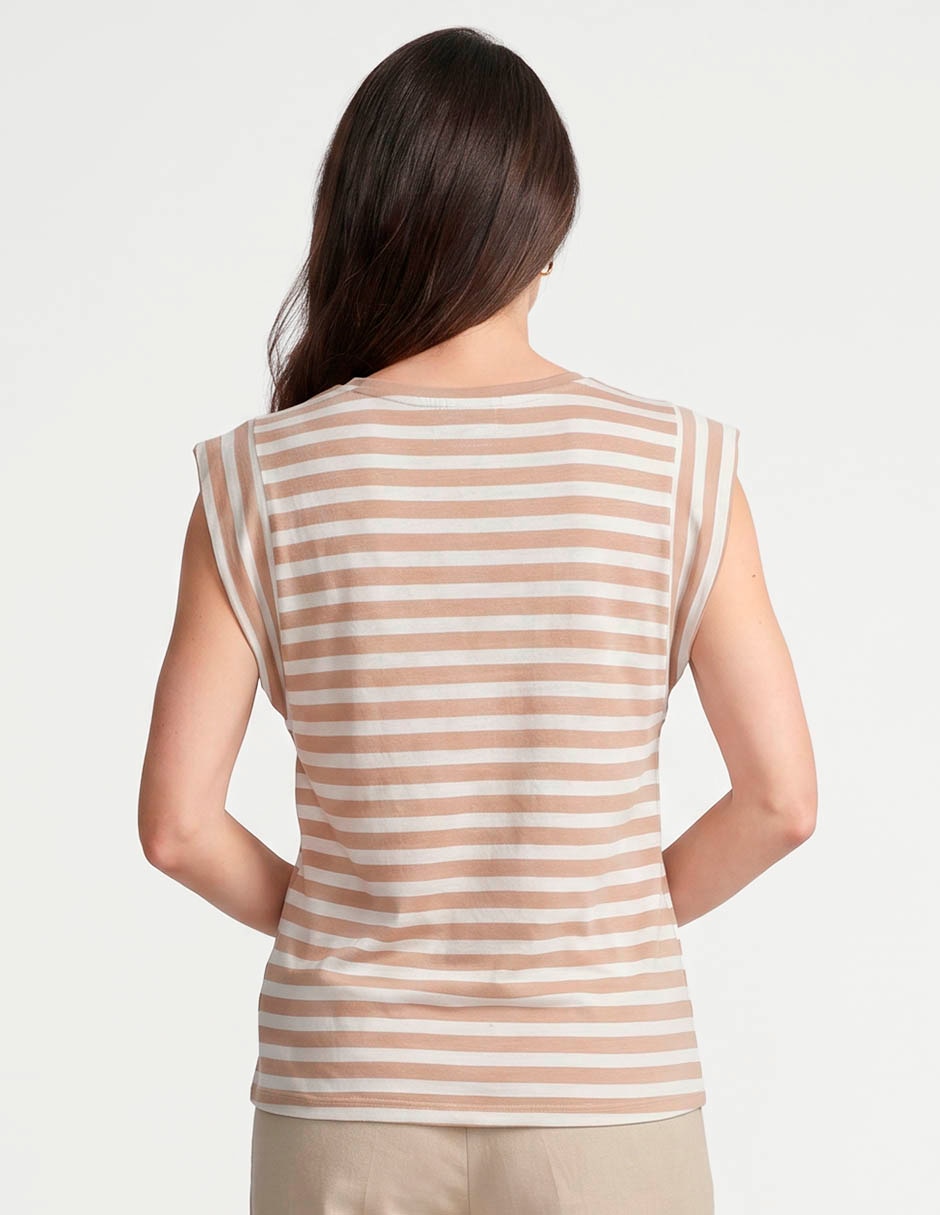 Playera manga corta cuello redondo para mujer 2