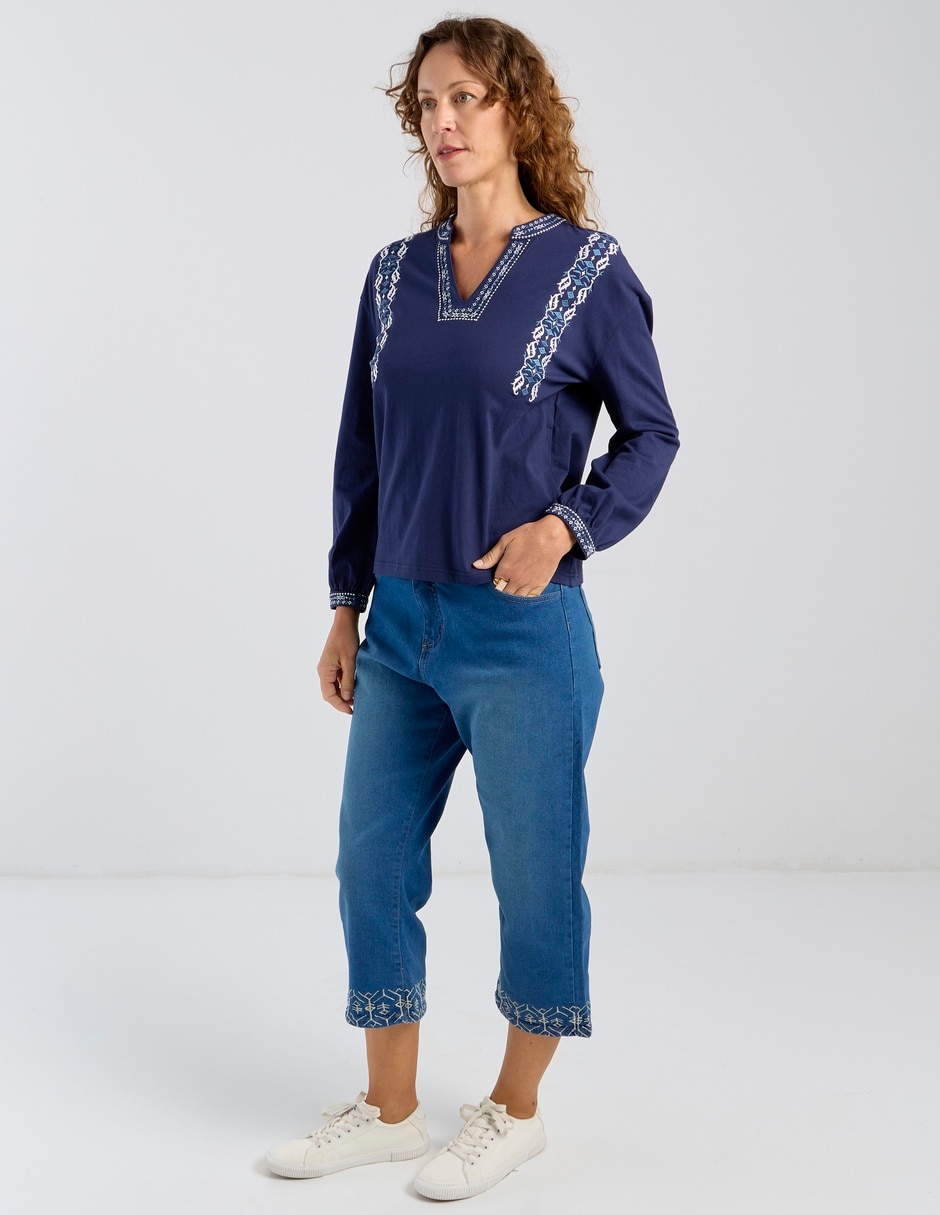Blusa Weekend manga larga para mujer