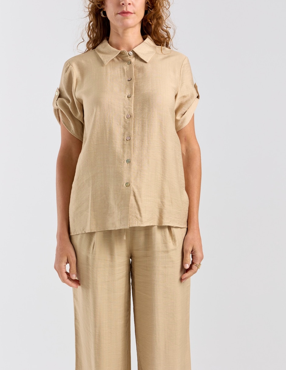 Blusa manga corta para mujer 5
