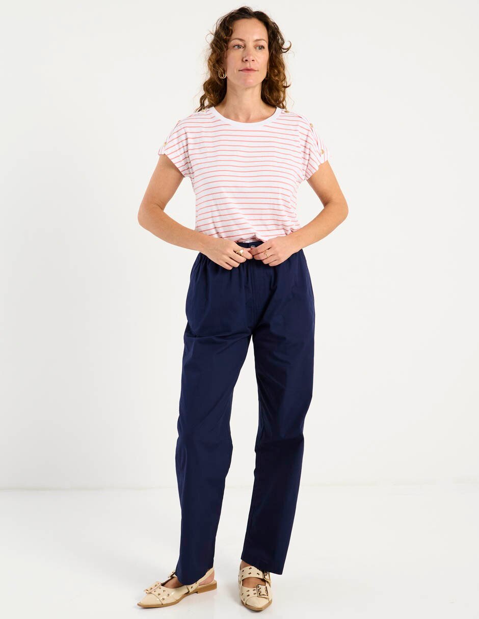 Playera manga corta cuello redondo para mujer 3
