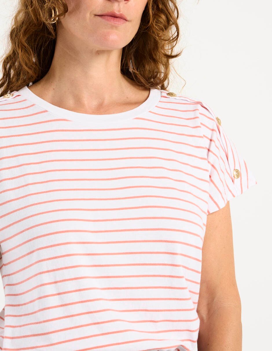 Playera manga corta cuello redondo para mujer 4