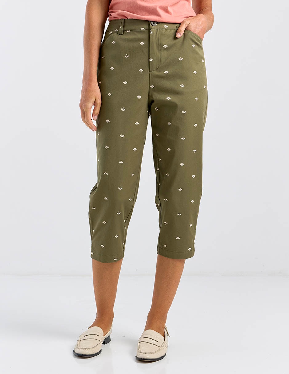 Pantalón capri regular para mujer 5