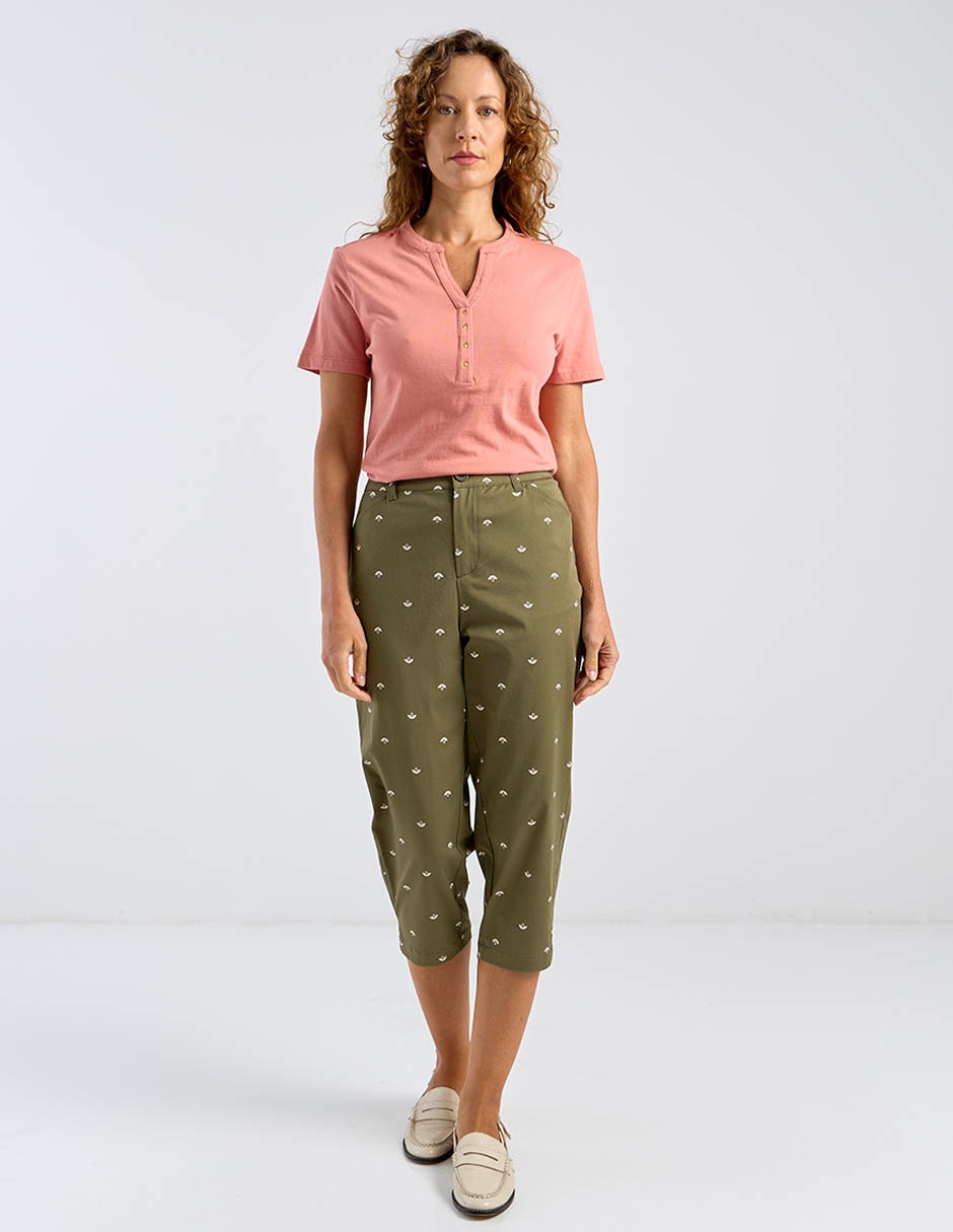 Pantalón capri regular para mujer 4
