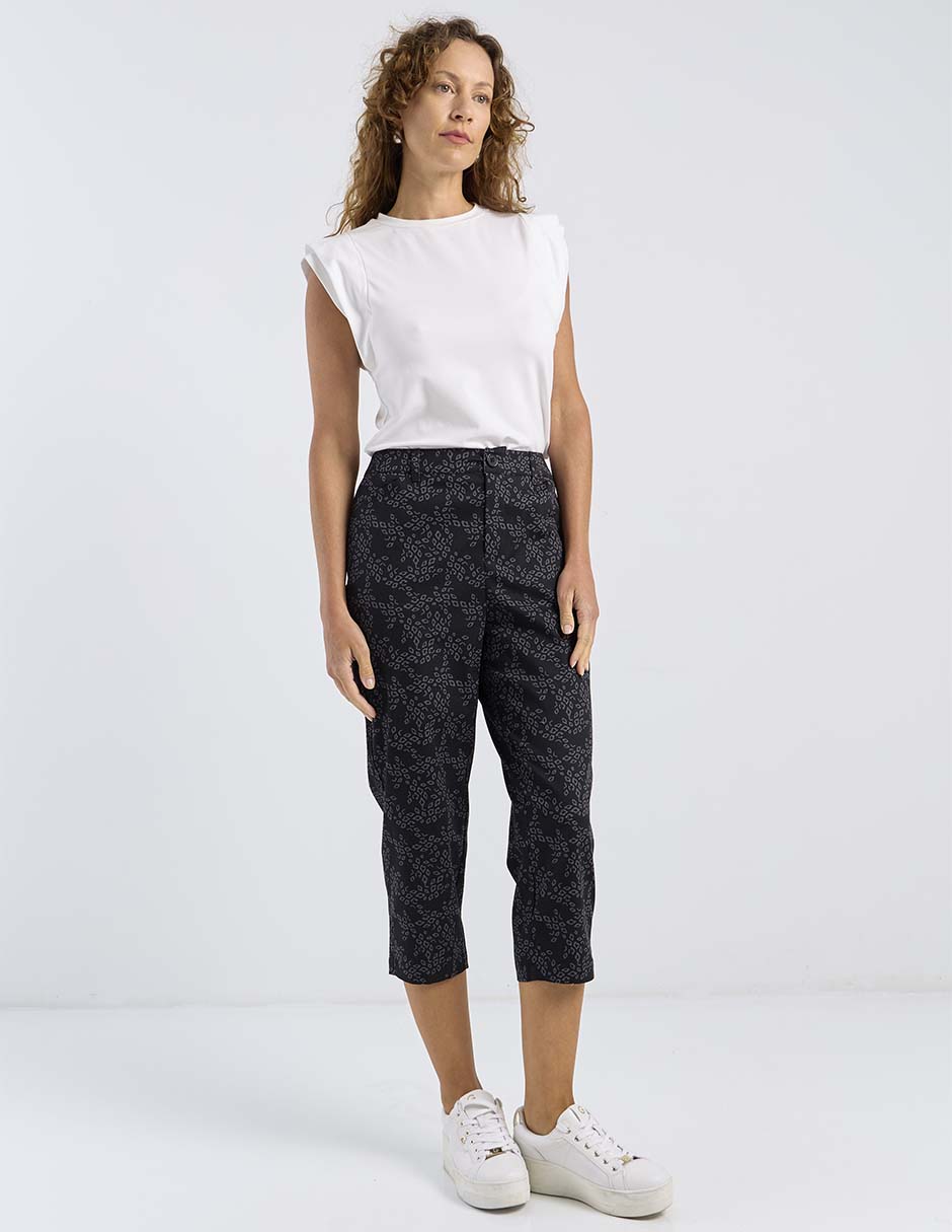 Pantalón capri regular para mujer Pantalón capri regular para mujer