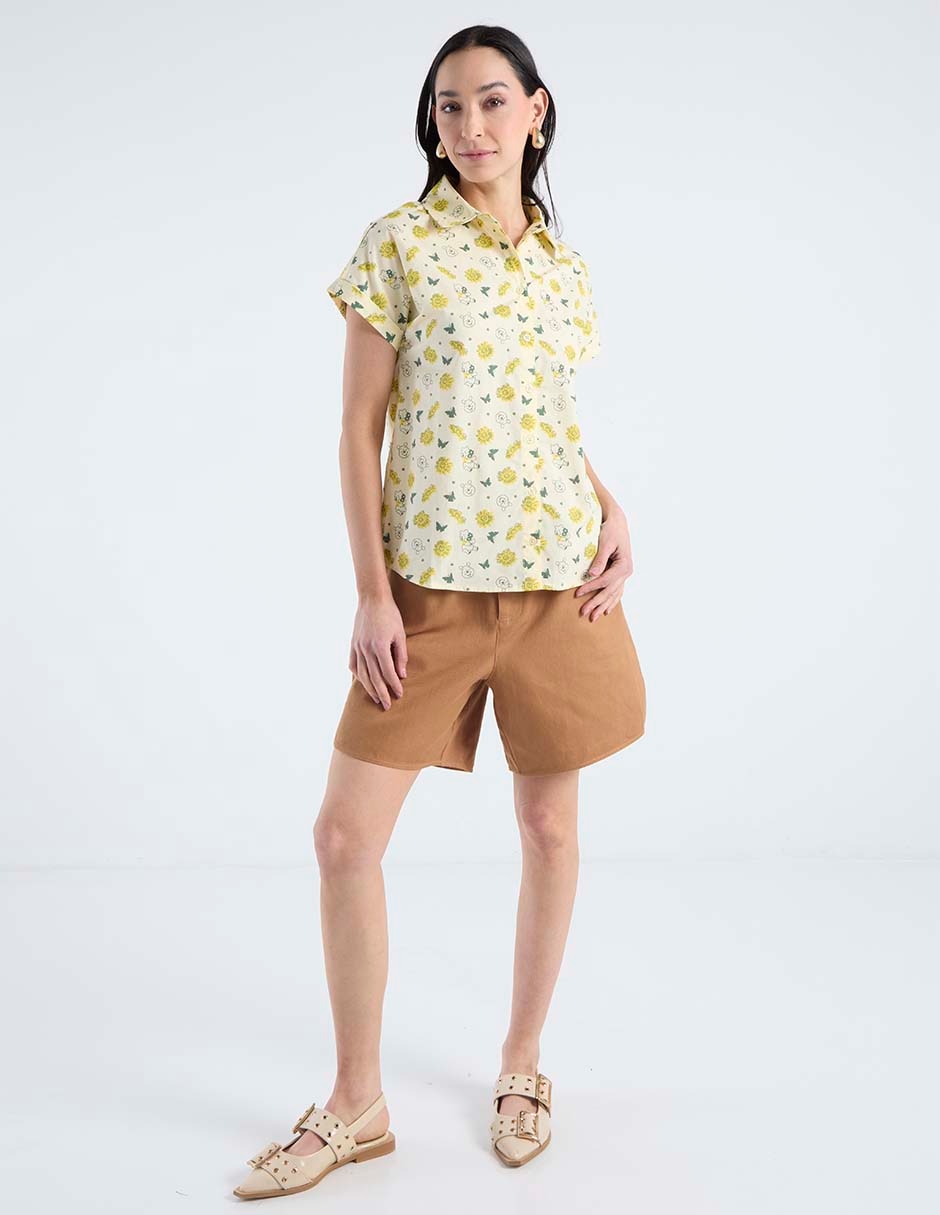 Blusa manga corta para mujer 9