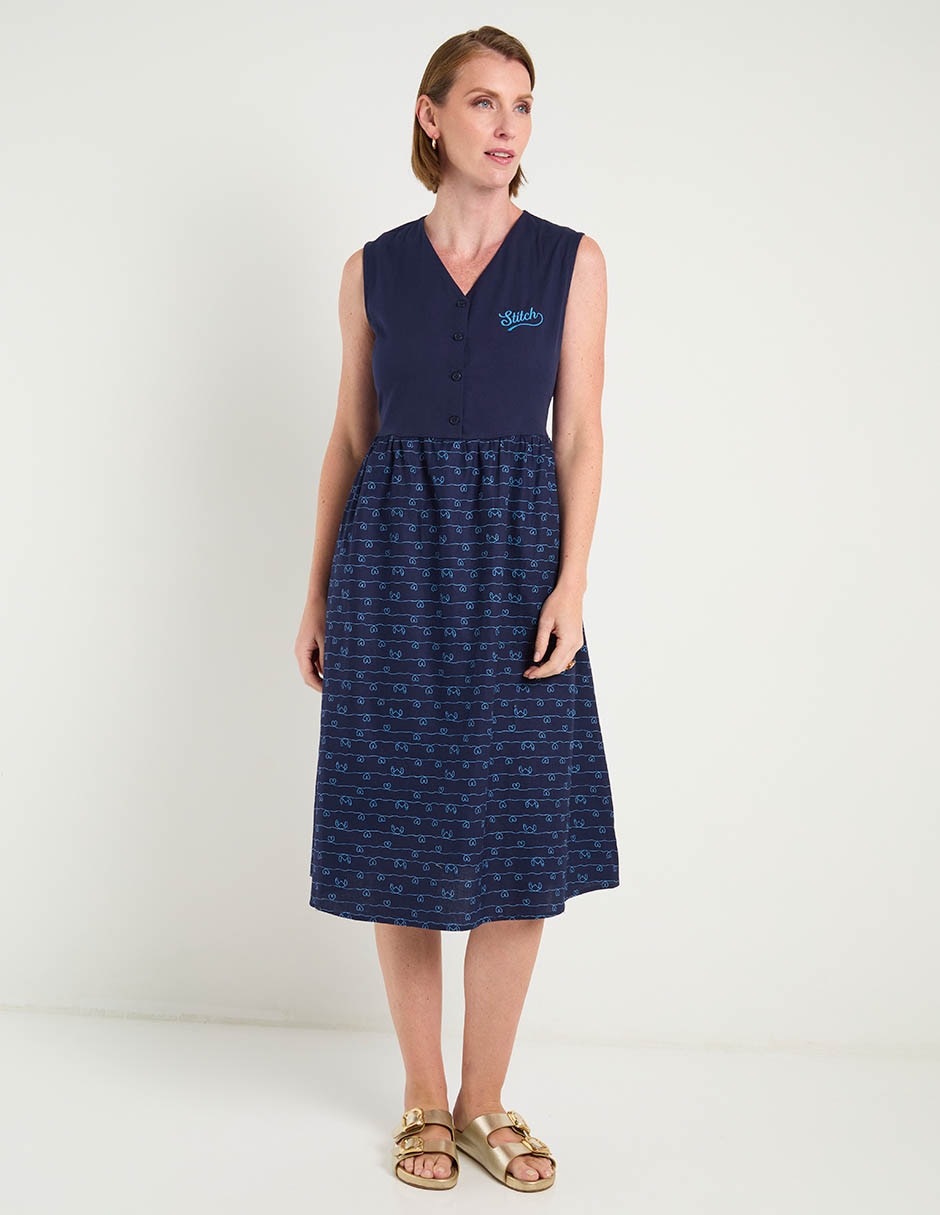 Vestido 3/4 casual para mujer