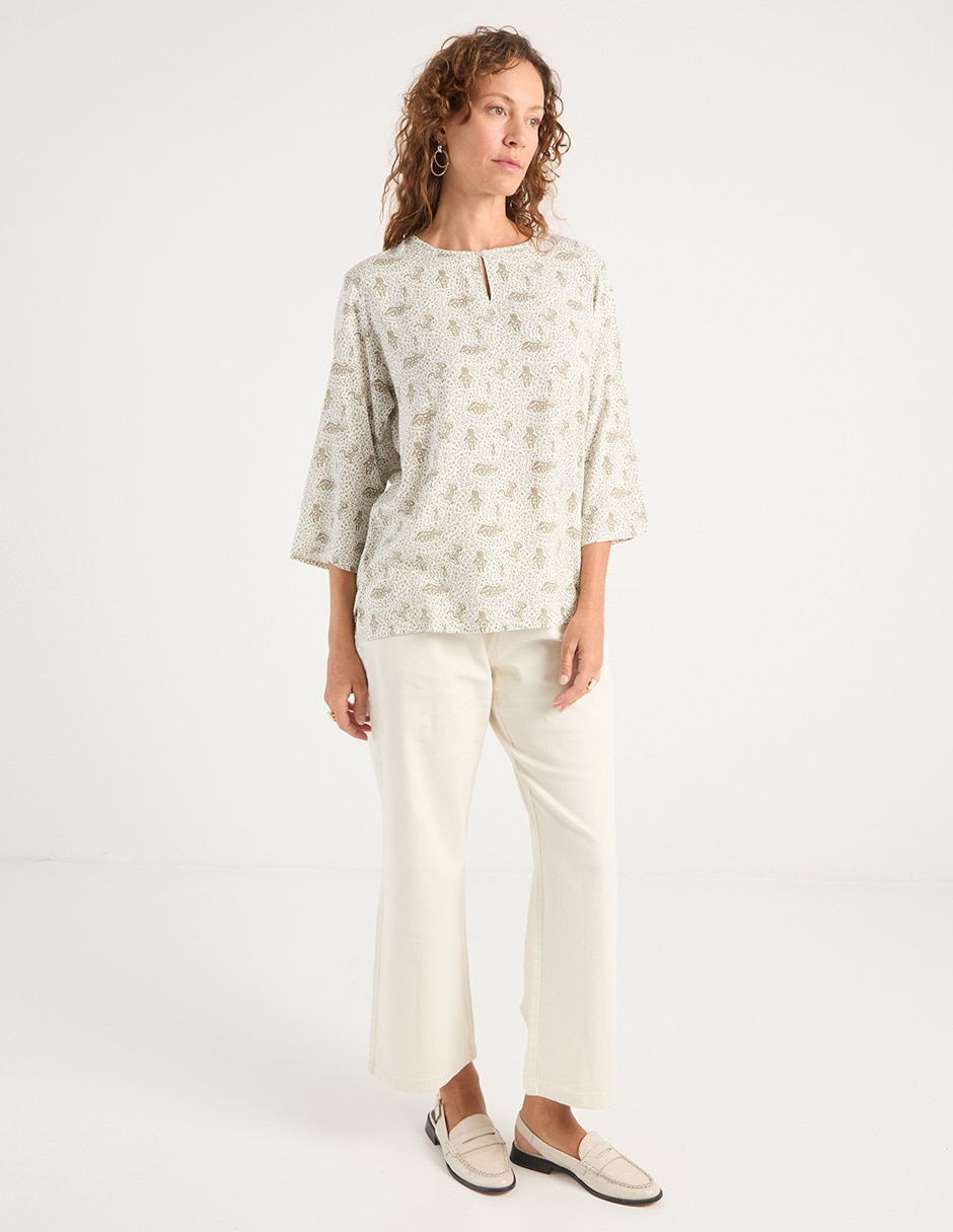 Blusa manga 3/4 para mujer 8