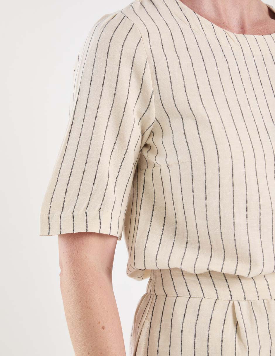 Blusa manga al codo para mujer 4