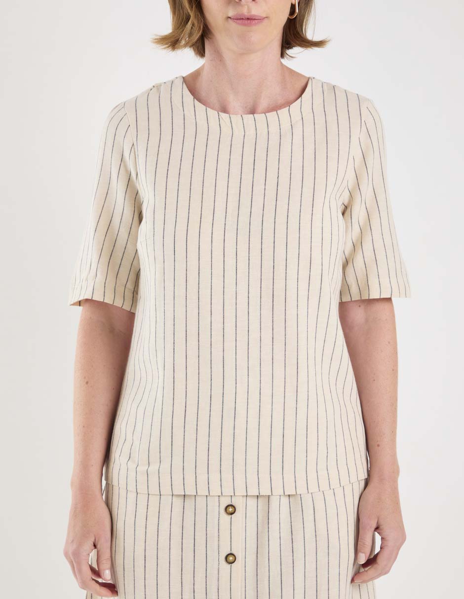 Blusa manga al codo para mujer 6