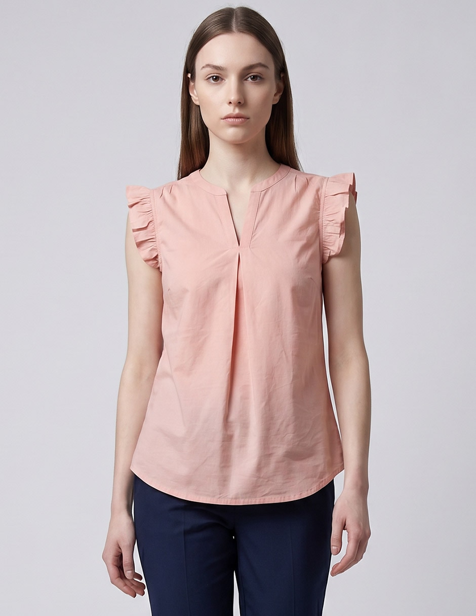 Blusa sin manga para mujer