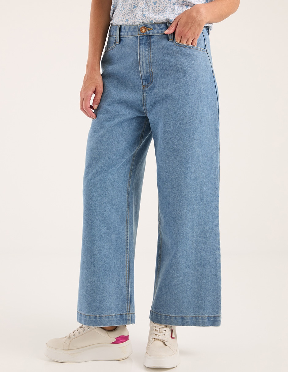 Jeans wide leg para mujer