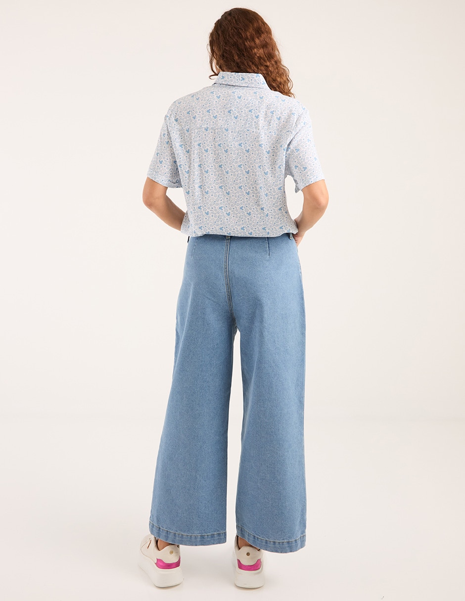 Jeans wide leg para mujer