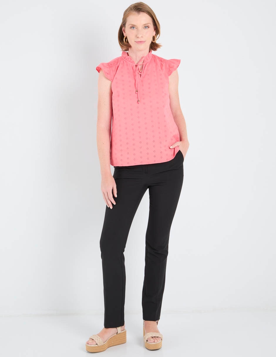 Blusa manga corta para mujer 3