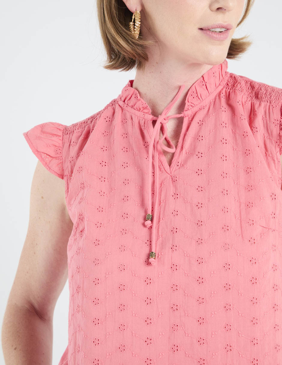 Blusa manga corta para mujer 5