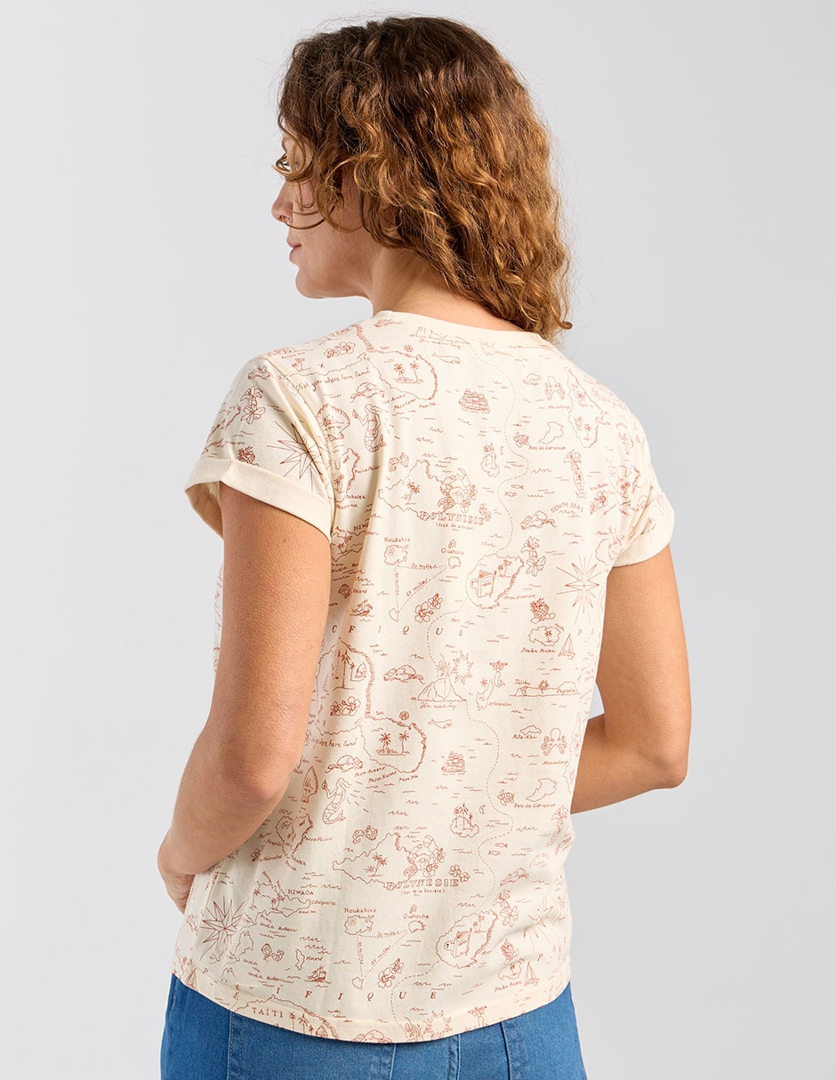 Playera manga corta cuello redondo mujer 2