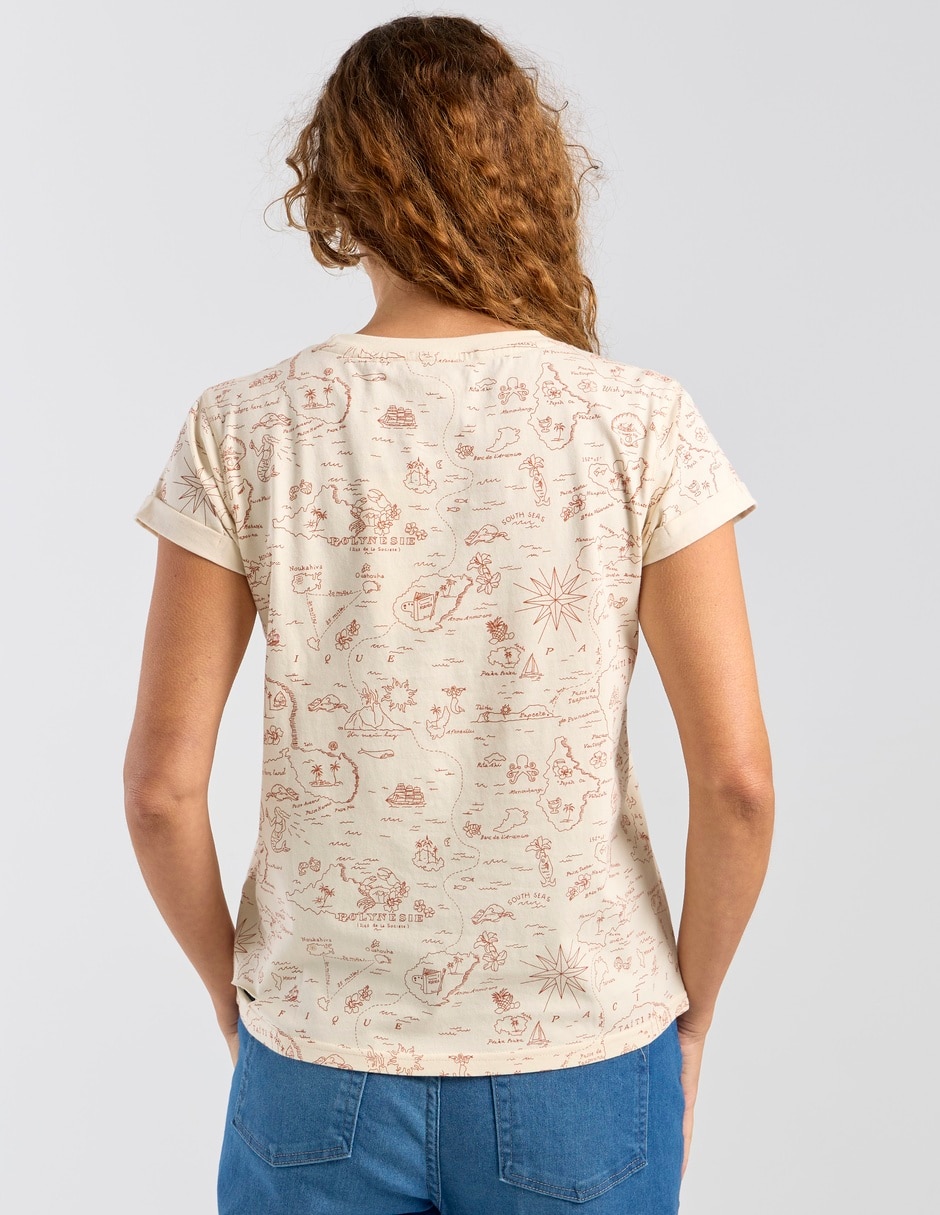 Playera manga corta cuello redondo mujer 6