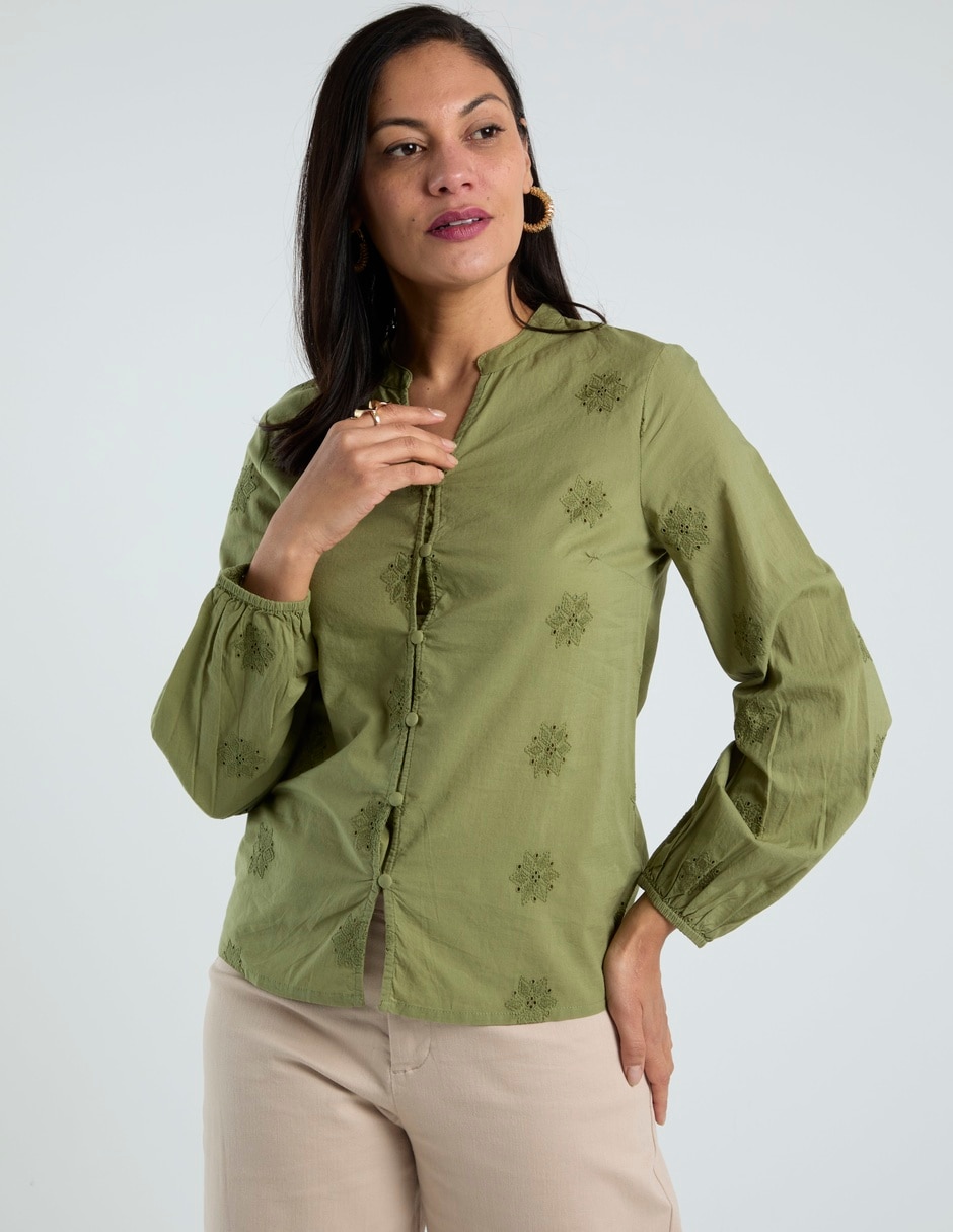 Blusa manga larga para mujer 2