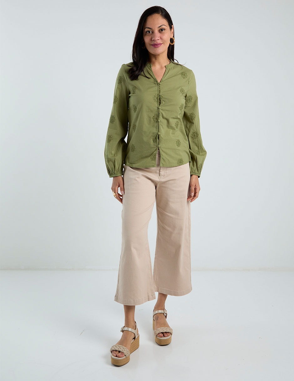 Blusa manga larga para mujer 3