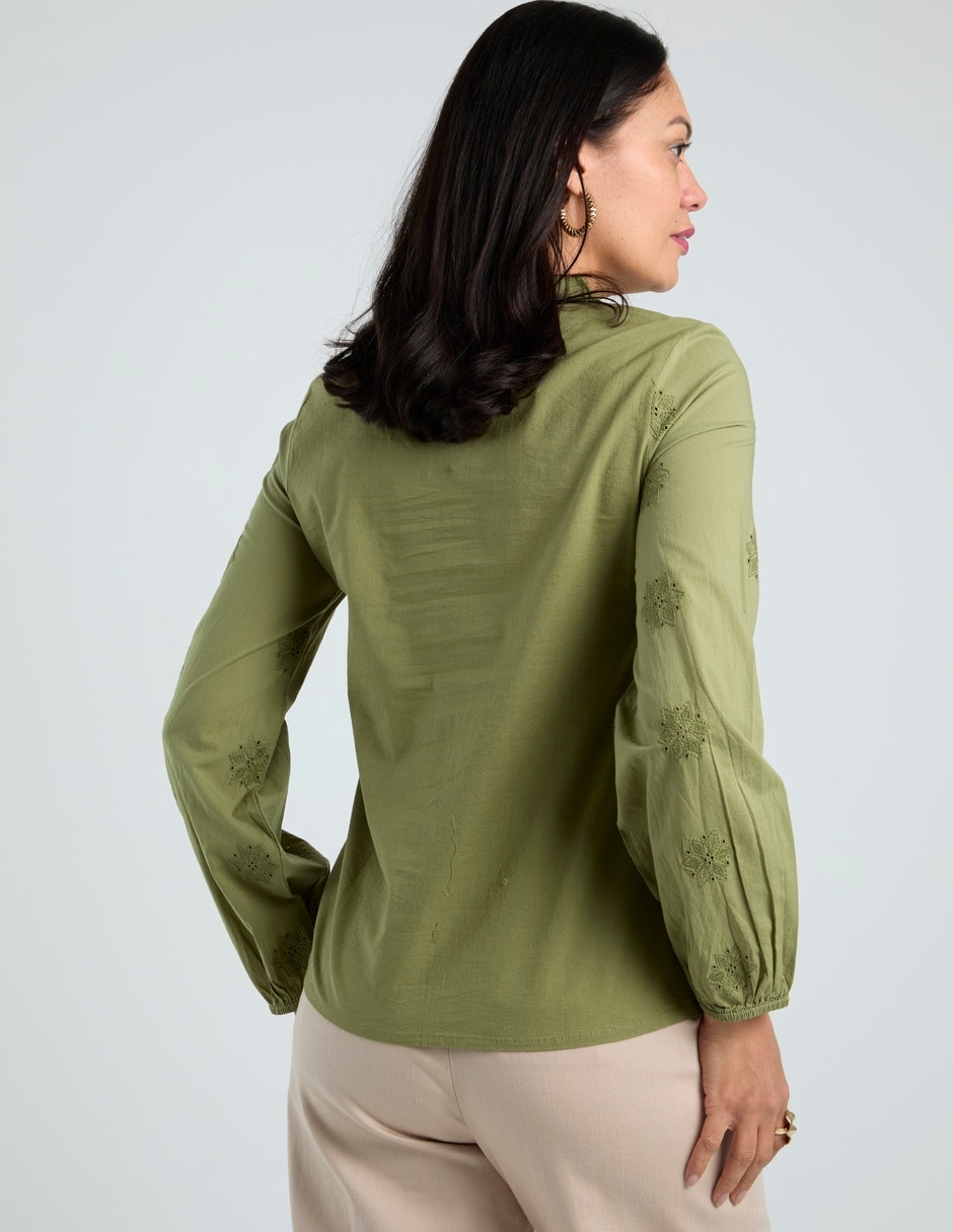 Blusa manga larga para mujer 6