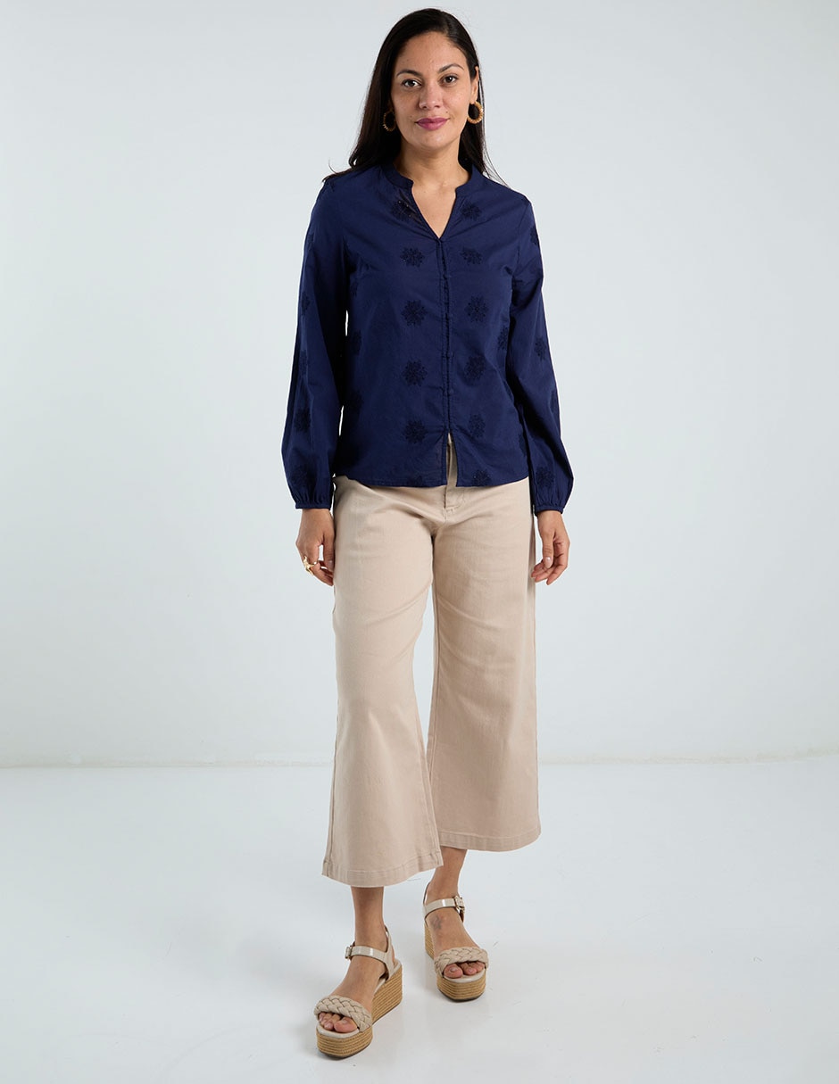 Blusa manga larga para mujer 8
