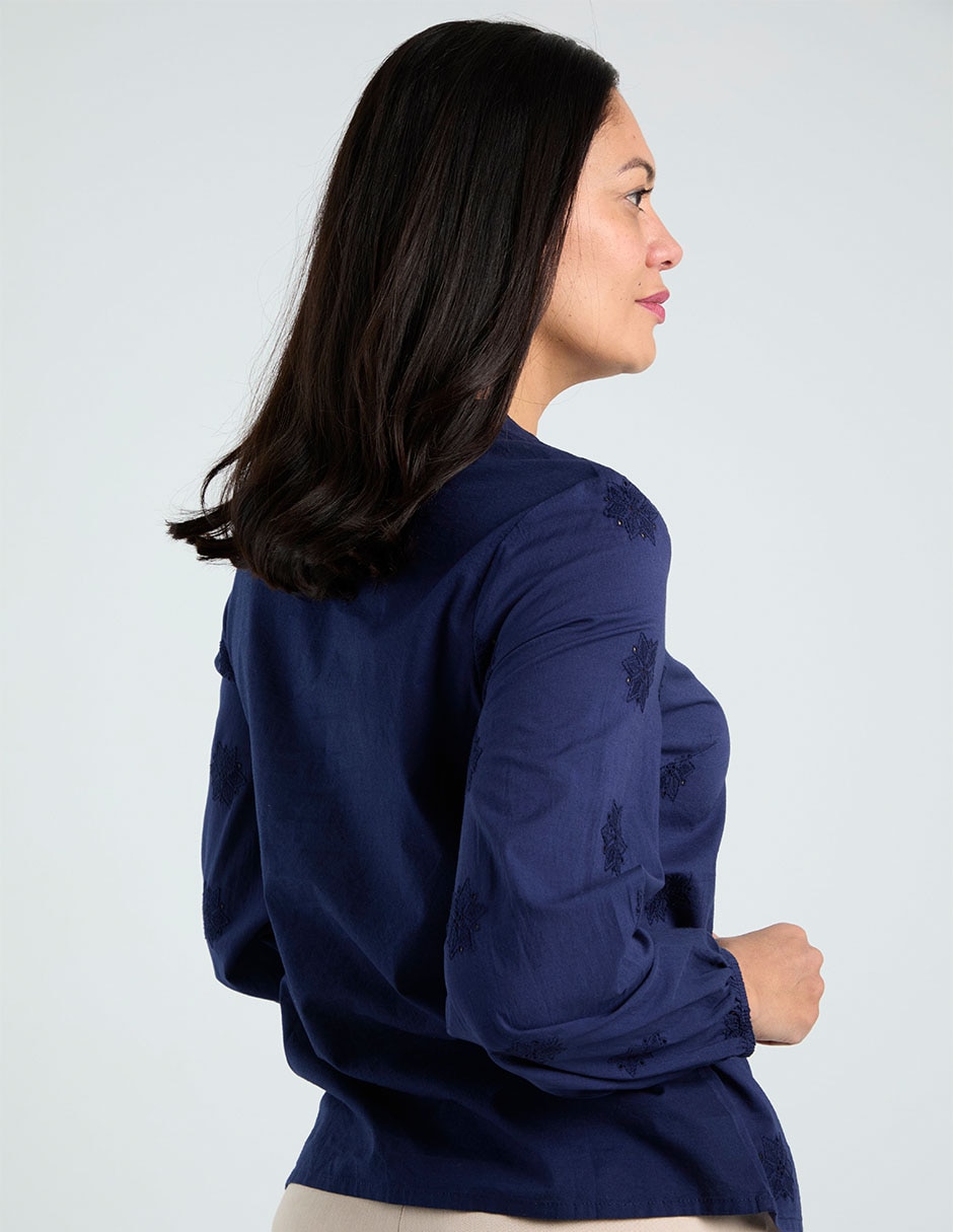 Blusa manga larga para mujer 11