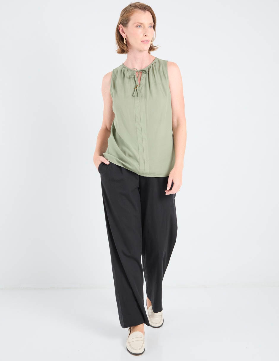 Pantalón relaxed recto para mujer 4