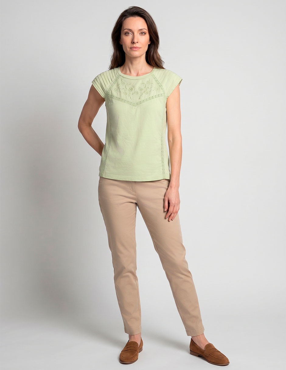 Blusa Weekend manga corta para mujer