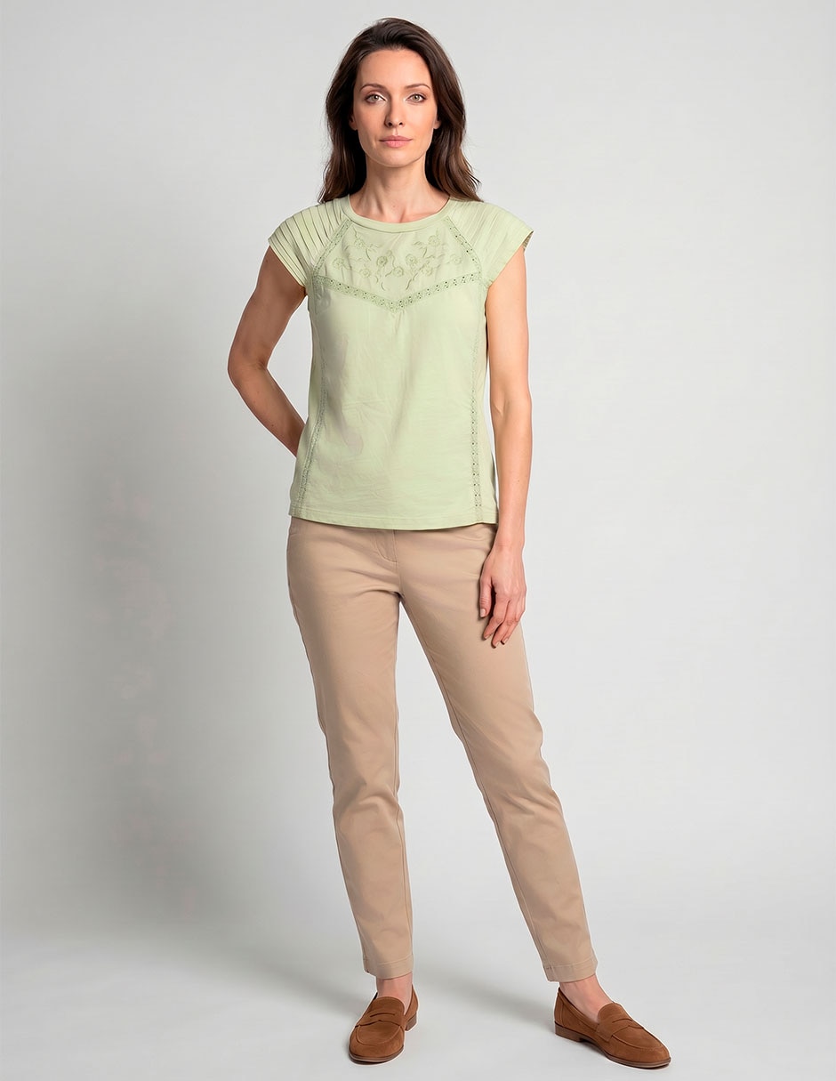 Blusa Weekend manga corta para mujer