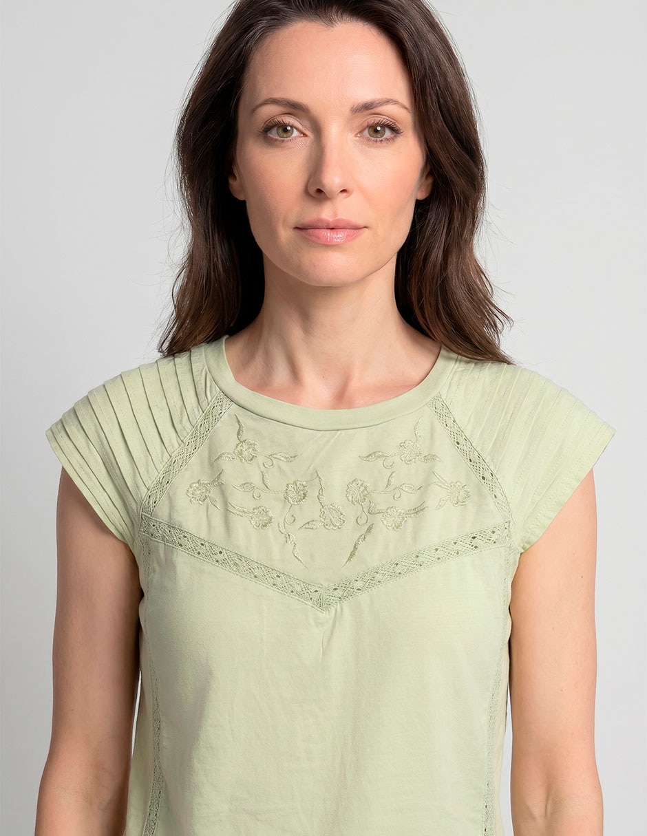 Blusa Weekend manga corta para mujer